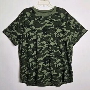 Edgar & Ash Men's XXL Tee, Green Camouflage Short Sleeve T-Shirt